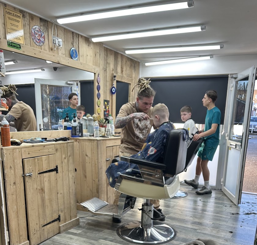 Inside Vibe Barbershop